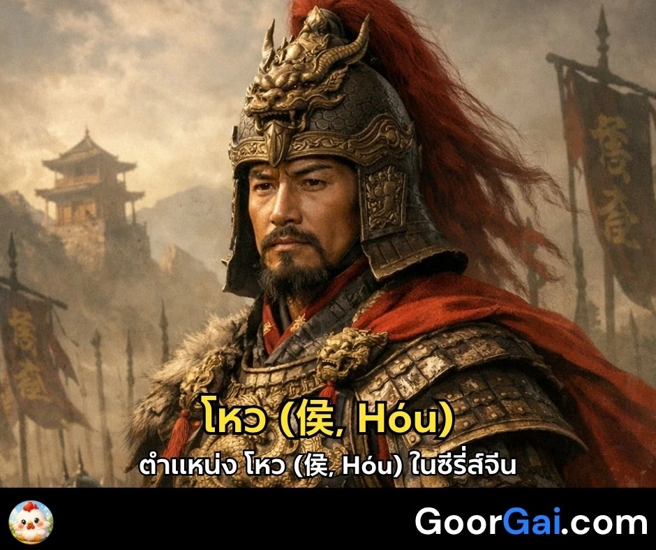 ตำแหน่ง โหว (侯, Hóu) ในซีรี่ส์จีน